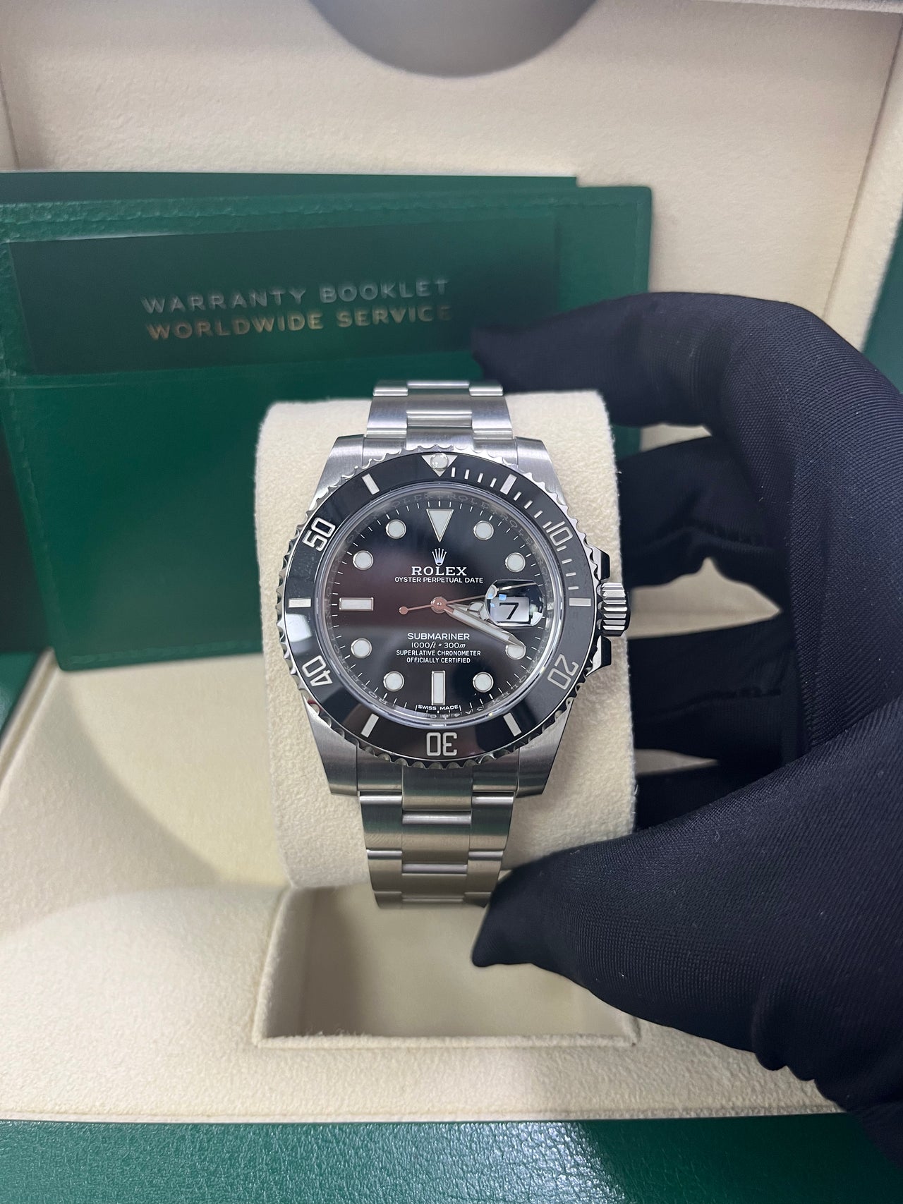 Rolex Steel Submariner Date Watch - Black Dial 116610LN Pre-Owned