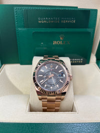 Thumbnail for Rolex Sky-Dweller Rose Gold - Dark Rhodium Index Dial - Oyster Bracelet (Ref# 326935)