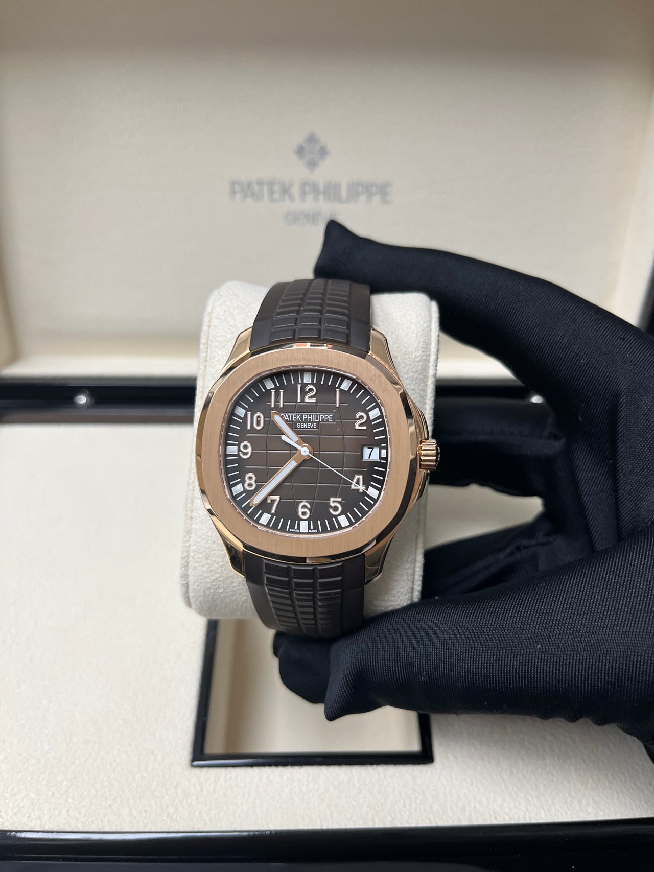 Patek Philippe Aquanaut Rose Gold Brown Dial Ref 5167R 001