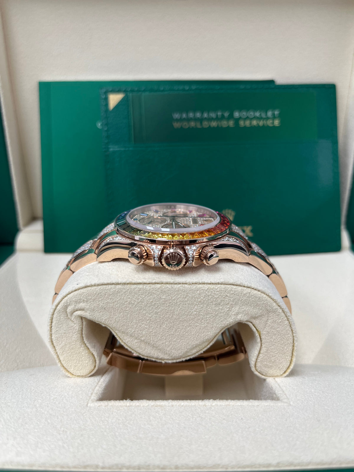 Rolex Cosmograph Everose Daytona Factory Diamond Rainbow Edition
