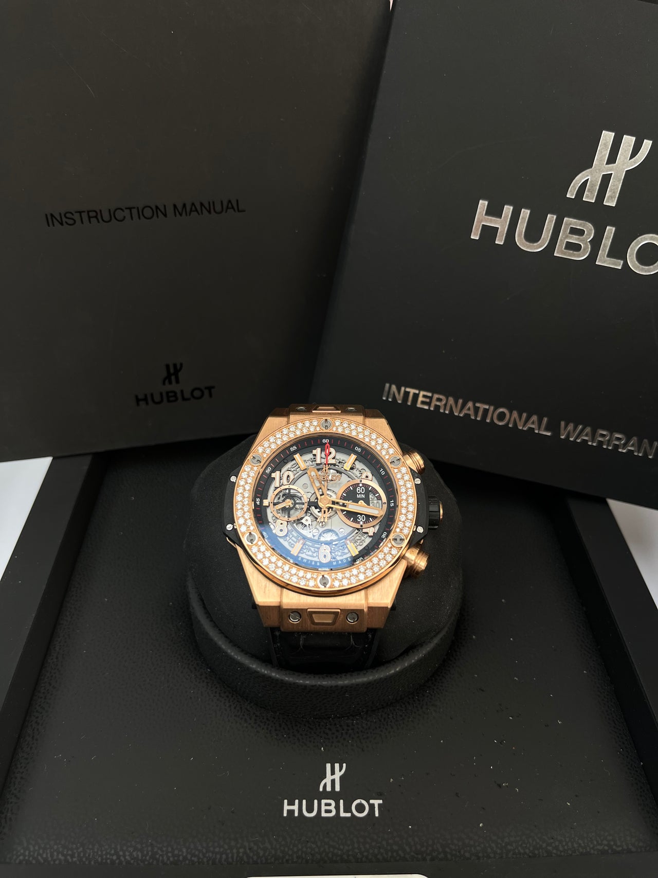 Hublot Big Bang Unico King Gold Dial Silver Automatic Men's Watch (Reference 411.OX.1180.RX.1104)