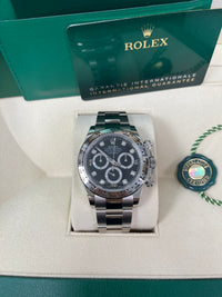 Thumbnail for Rolex Daytona White Gold Black Diamond Dial Oyster Bracelet 40mm (Reference 116509)