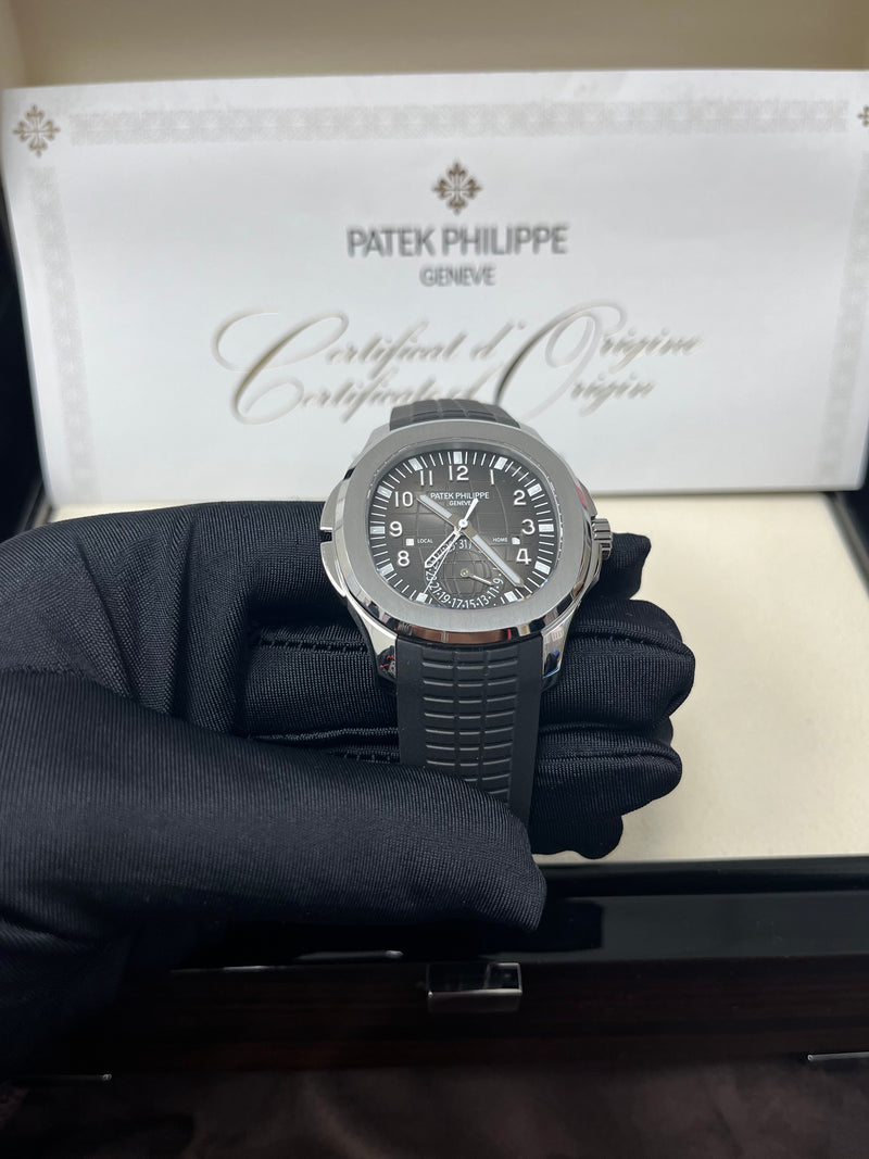 Patek Philippe Aquanaut Stainless (Ref#5164A-001) Steel/ Dual – Time WatchesOff5th
