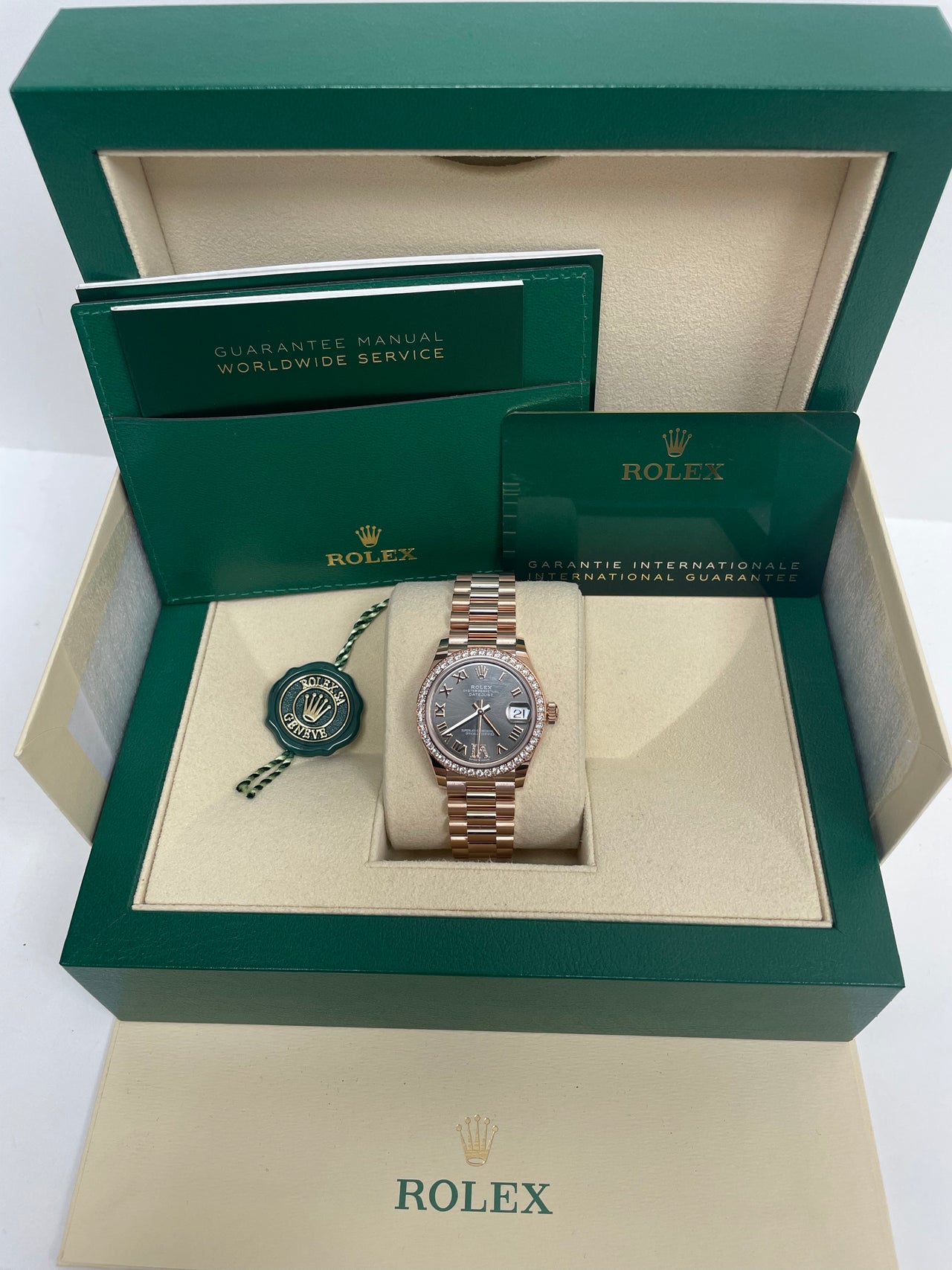 Rolex Everose Gold Datejust 31 Watch