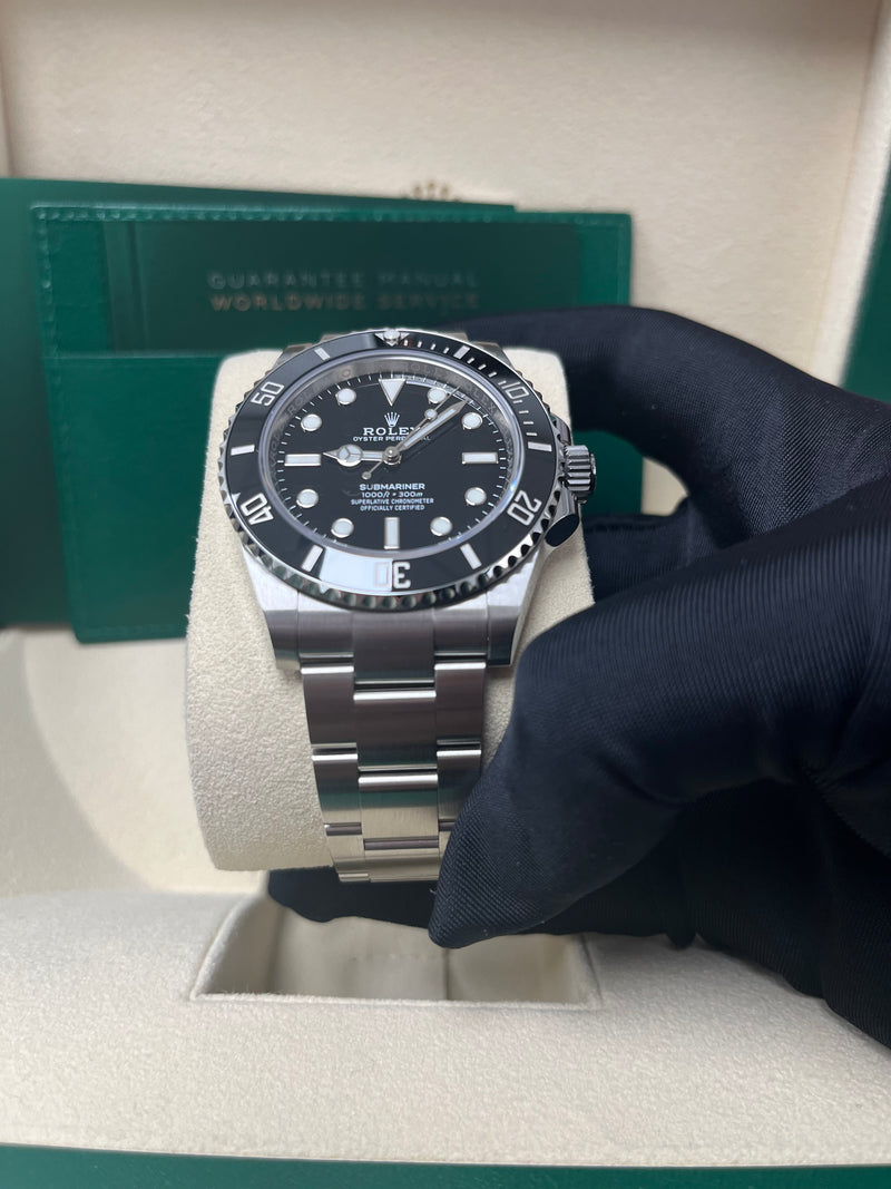 Black submariner no date hot sale