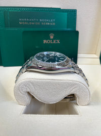 Thumbnail for Rolex Datejust 41 White Gold and Steel Blue Index Jubilee Fluted Bezel (Ref#126334)