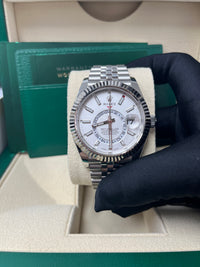 Thumbnail for Rolex Sky-Dweller White Rolesor Sky-Dweller Watch - White Index Dial - Jubilee Bracelet 326934