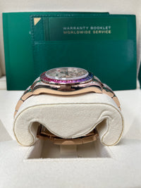 Thumbnail for Rolex Cosmograph Everose Daytona Factory Diamond Rainbow Edition Ref# 116595RBOW)