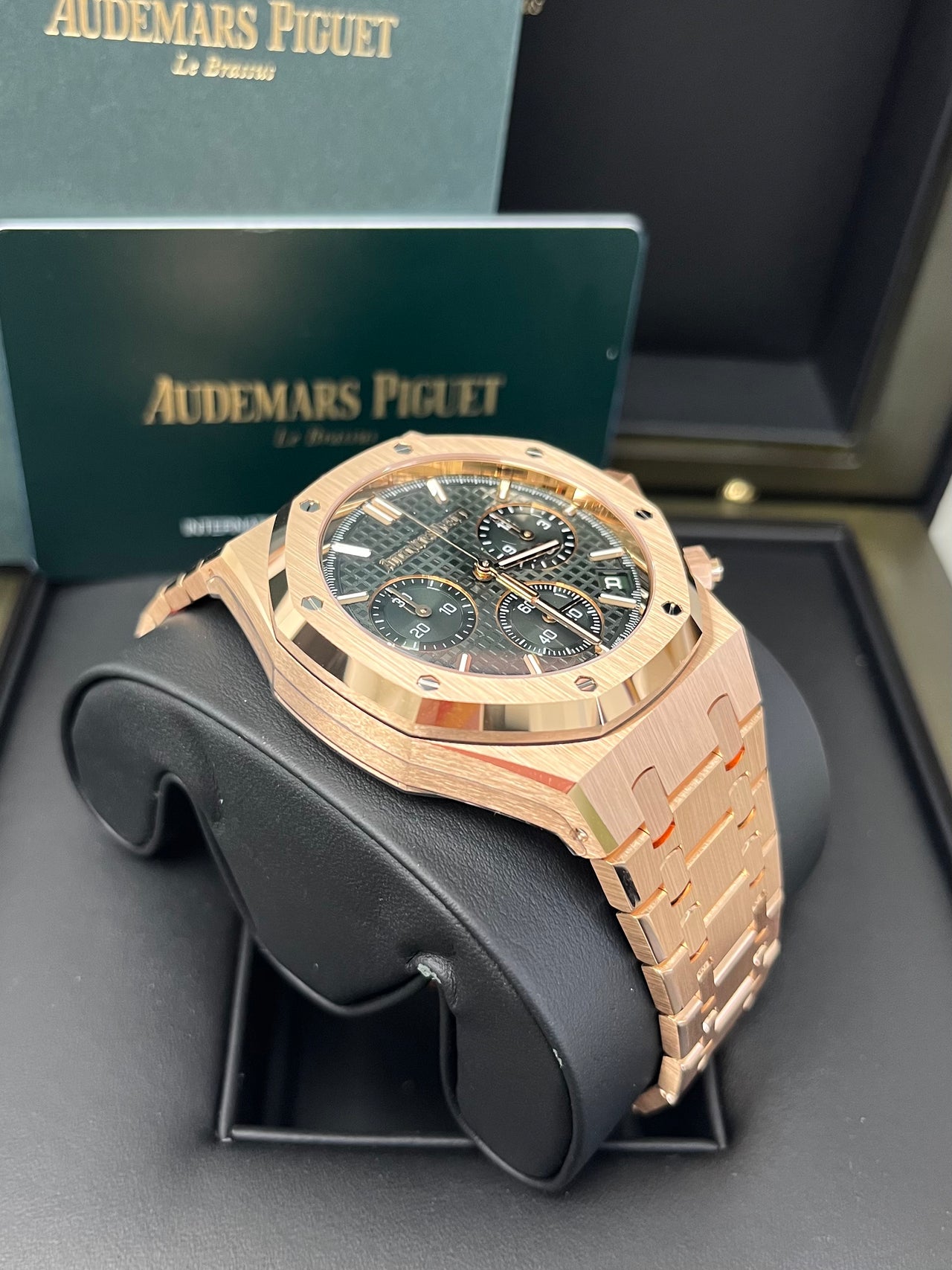 Audemars  Piguet Royal Oak Chronograph 41mm Rose Gold Green Dial 26240or.oo.1320or.08