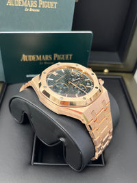 Thumbnail for Audemars  Piguet Royal Oak Chronograph 41mm Rose Gold Green Dial 26240or.oo.1320or.08