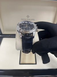 Thumbnail for Patek Philippe Annual Calendar Chronograph Blue Dial 5961P-001 - WatchesOff5thWatch