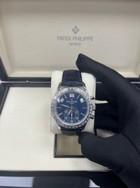 Thumbnail for Patek Philippe Annual Calendar Chronograph Blue Dial 5961P-001 - WatchesOff5thWatch