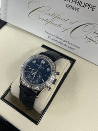 Thumbnail for Patek Philippe Annual Calendar Chronograph Blue Dial 5961P-001 - WatchesOff5thWatch