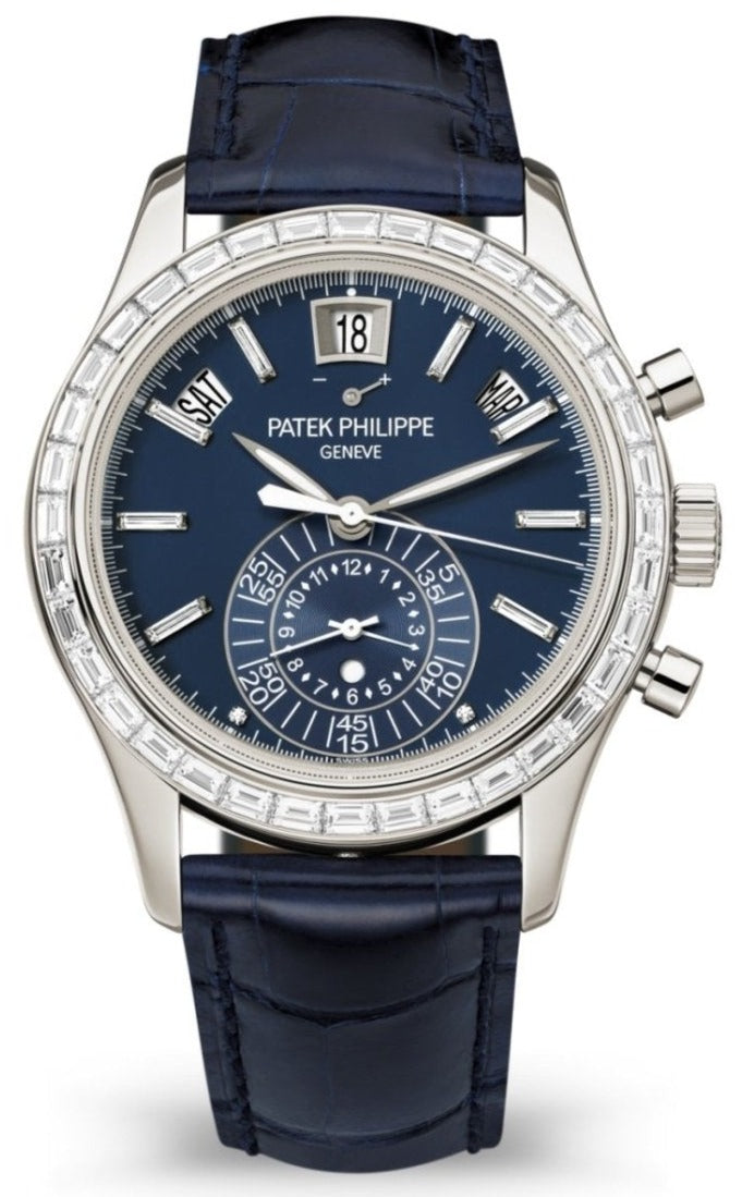 Patek Philippe Annual Calendar Chronograph Blue Dial 5961P-001 - WatchesOff5thWatch