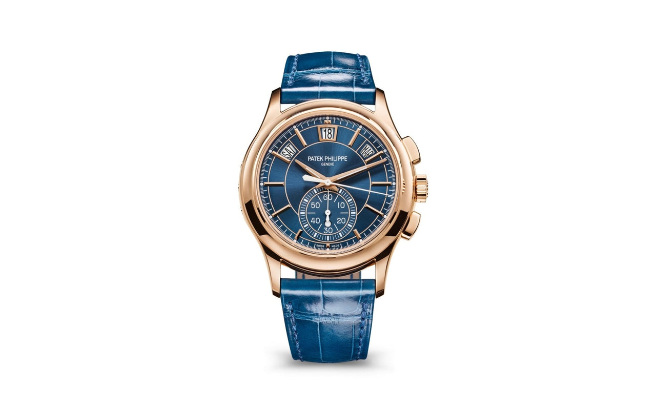 Patek Philippe Annual Calendar Chronograph NEW RELEASE 2023 Patek 5905R-010 Blue Dia - WatchesOff5th