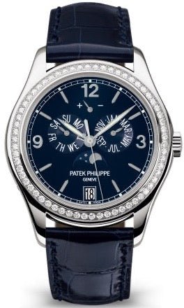 Patek Philippe Annual Calendar Complications Diamond Moon Phase Watch 5147G-001 - WatchesOff5thWatch