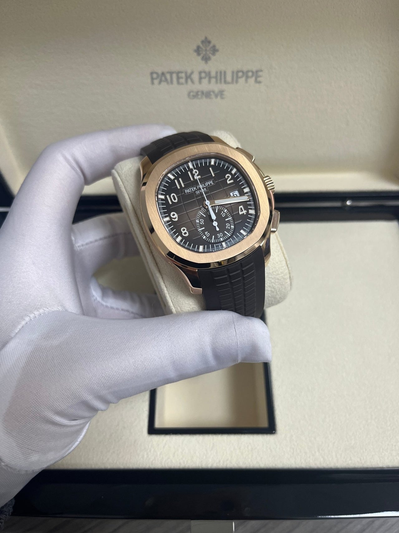 Patek Philippe Aquanaut Chronograph (Ref# 5968R-001) - WatchesOff5th