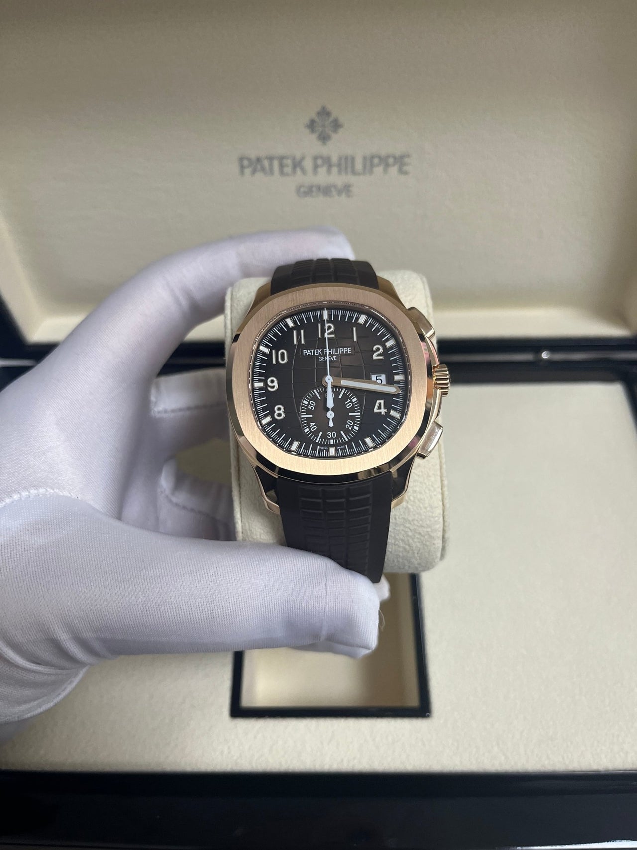 Patek Philippe Aquanaut Chronograph (Ref# 5968R-001) - WatchesOff5th