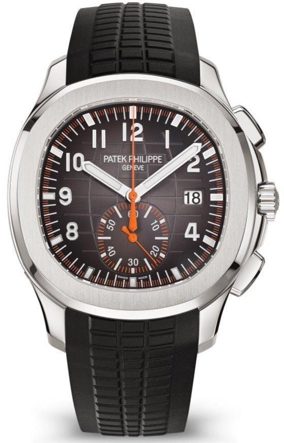 Patek Philippe Aquanaut Chronograph Stainless Steel - Black Dial (Ref#5968A-001) - WatchesOff5thWatch