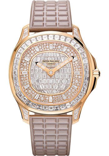 Patek Philippe Aquanaut Luce Haute Joaillerie 38.8mm Rose Gold Diamonds Reference # 5062/450R-001 - WatchesOff5thWatch