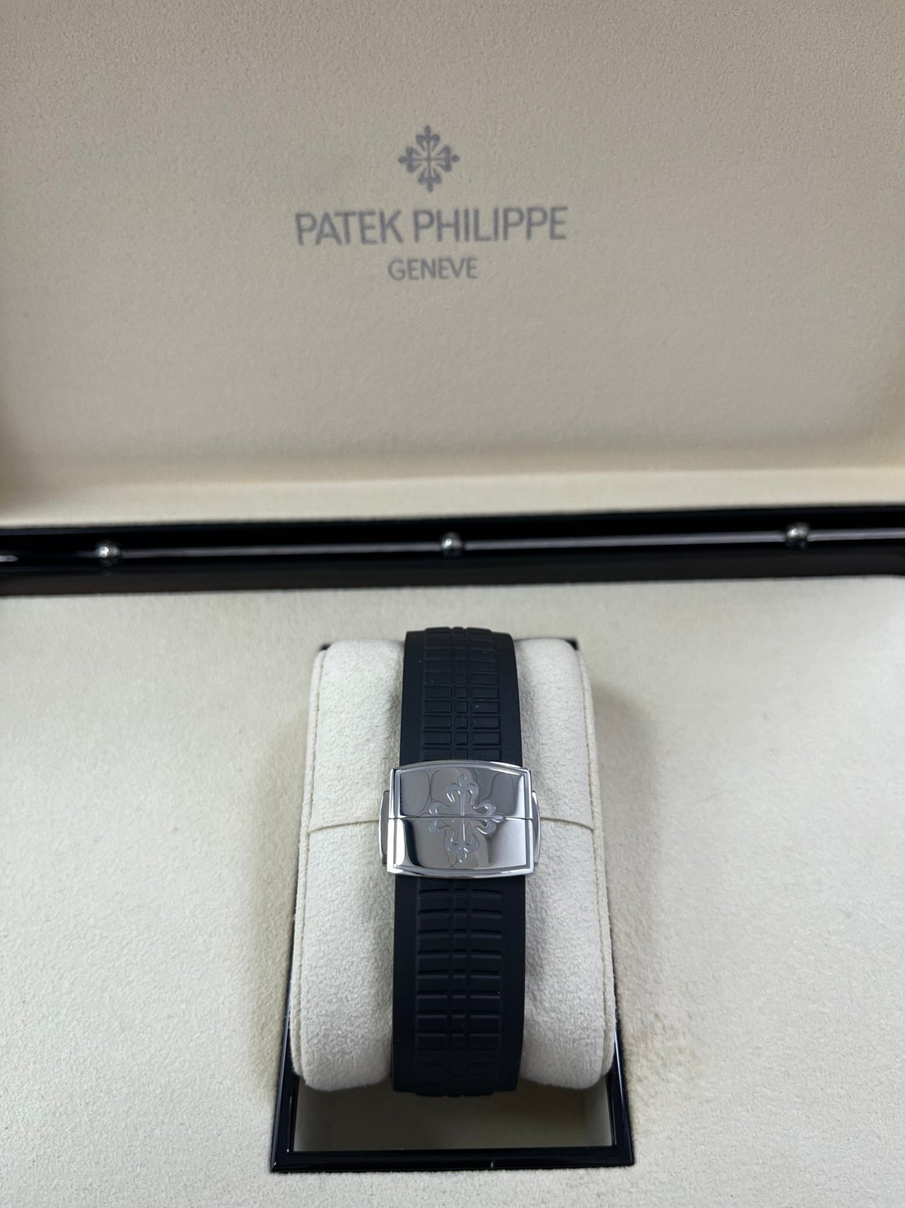 Patek Philippe Aquanaut Stainless Steel/ Dual Time (Ref#5164A-001) - WatchesOff5thWatch