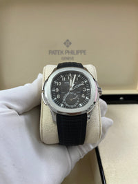 Thumbnail for Patek Philippe Aquanaut Stainless Steel/ Dual Time (Ref#5164A-001) - WatchesOff5thWatch