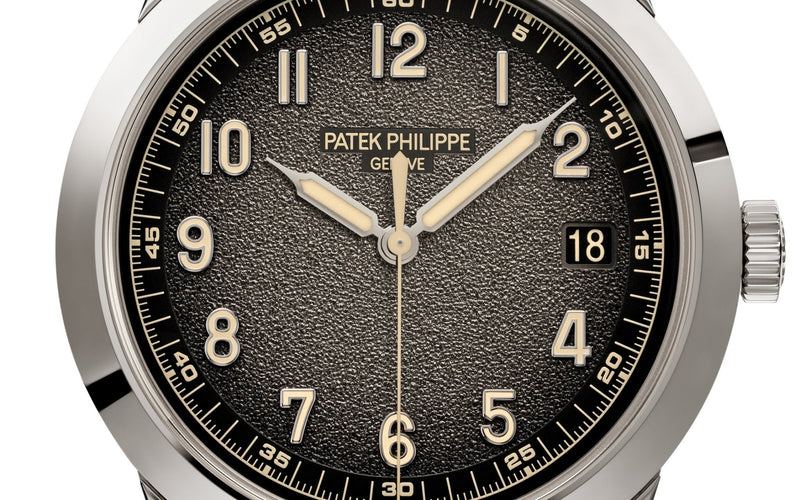 Patek Philippe Calatrava 40mm 18k White Gold 40mm Textured Dial 5226G-001 - WatchesOff5thWatch