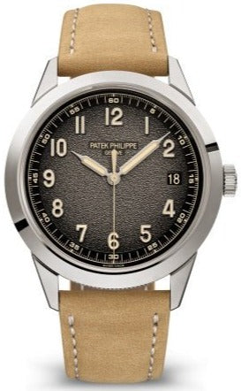 Patek Philippe Calatrava 40mm 18k White Gold 40mm Textured Dial 5226G-001 - WatchesOff5thWatch