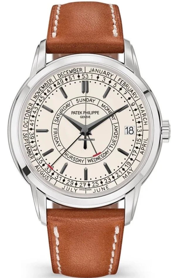 Patek Philippe Calatrava 5212A-001 Calatrava Weekly Calendar Automatic Silvery Opaline Dial Steel - WatchesOff5thWatch