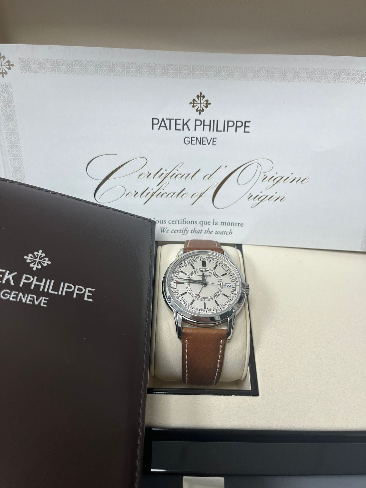 Patek Philippe Calatrava 5212A-001 Calatrava Weekly Calendar Automatic Silvery Opaline Dial Steel - WatchesOff5thWatch