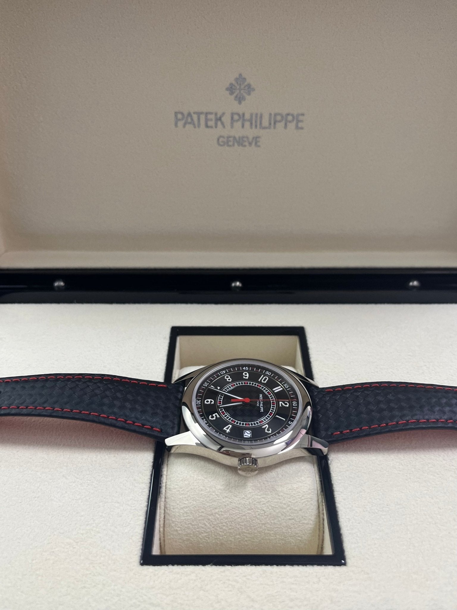 Patek Philippe Calatrava Black Date Sweep Seconds (Ref# 6007G-010