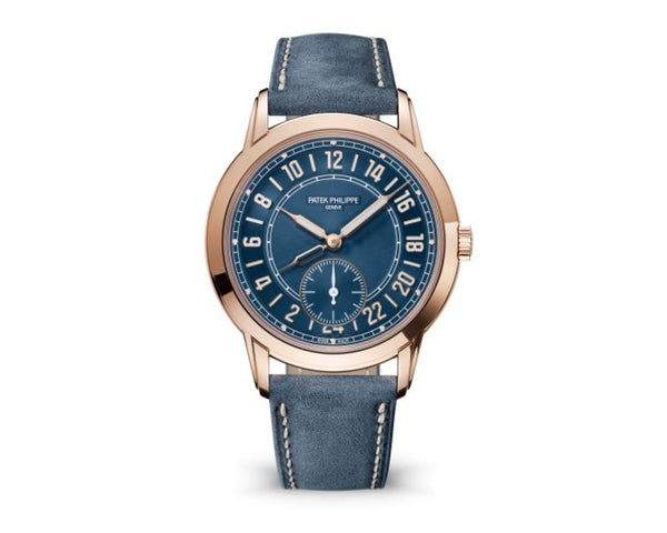 Patek Philippe Calatrava Complications Calatrava Travel Time Automatic Blue Dial Men's Watch 5224r - WatchesOff5thWatch