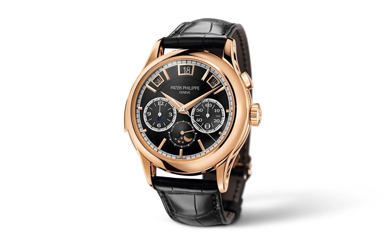 Patek Philippe Grand Complications (submodel) Rose Gold Black Dial 5208R-001 - WatchesOff5thWatch