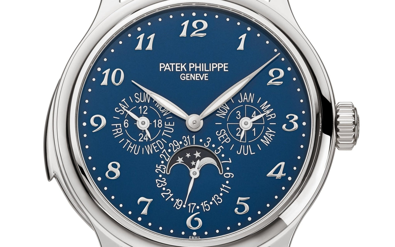 Patek Philippe Minute Repeater Perpetual Calendar Grande Complication White Gold Blue Dial 5374G-001 - WatchesOff5thWatch