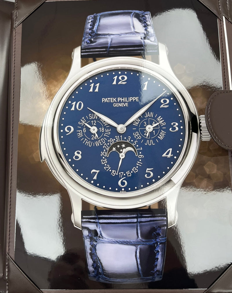 Patek Philippe Minute Repeater Perpetual Calendar Grande Complication White Gold Blue Dial 5374G-001 - WatchesOff5thWatch