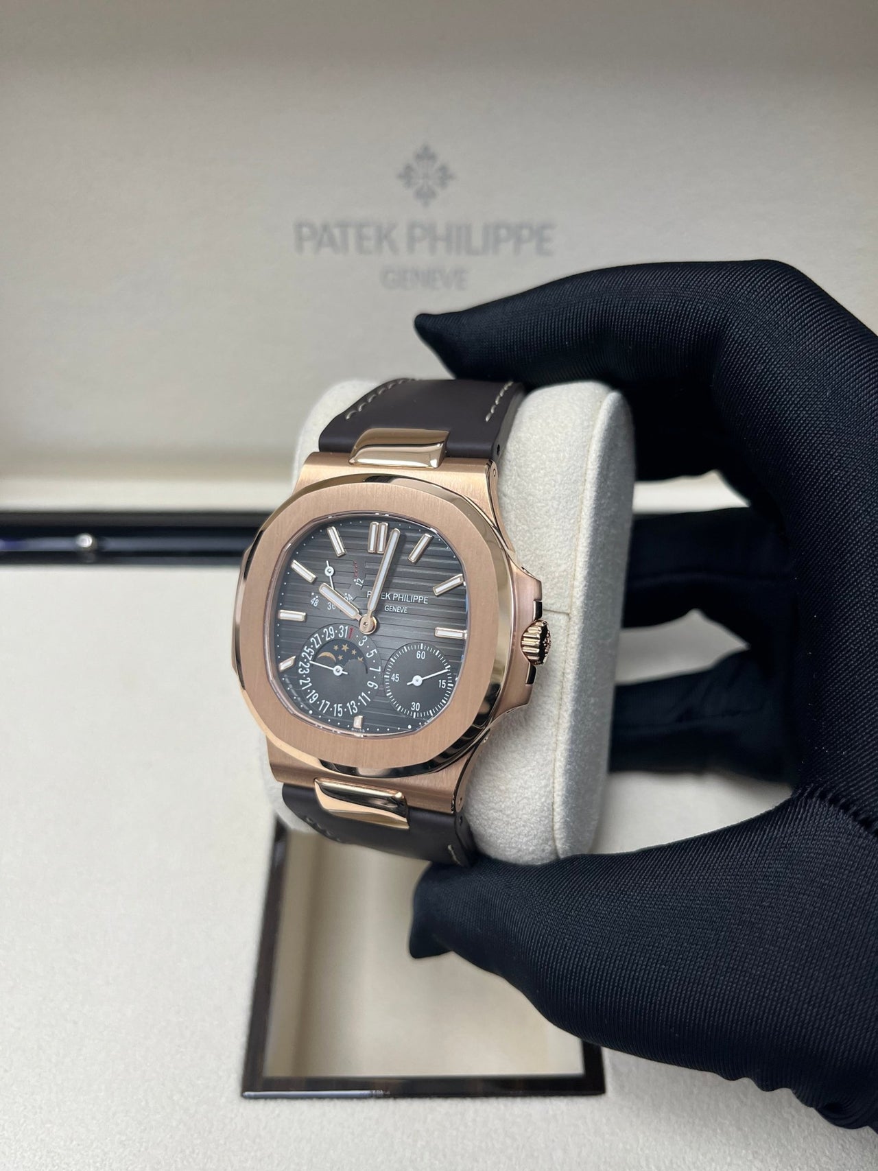 Patek Philippe Nautilus Black Dial Ref 5712R 001