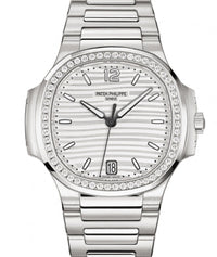 Thumbnail for Patek Philippe Nautilus Diamond Bezel Silver Index Dial Reference #7118/1200A-010 - WatchesOff5thWatch