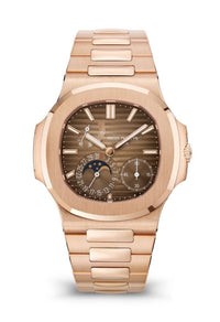 Thumbnail for Patek Philippe Nautilus Moon Phase Rose Gold 40mm Brown Black Dial 5712/1R - WatchesOff5thWatch