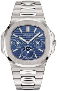 Thumbnail for Patek Philippe Nautilus Perpetual Calendar Sunburst White Gold/ Blue Dial (Ref#5740/1G-001) - WatchesOff5thWatch