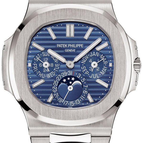 Nautilus 5740 Blue Dial with Diamond Bezel in Steel - Dealer Clocks