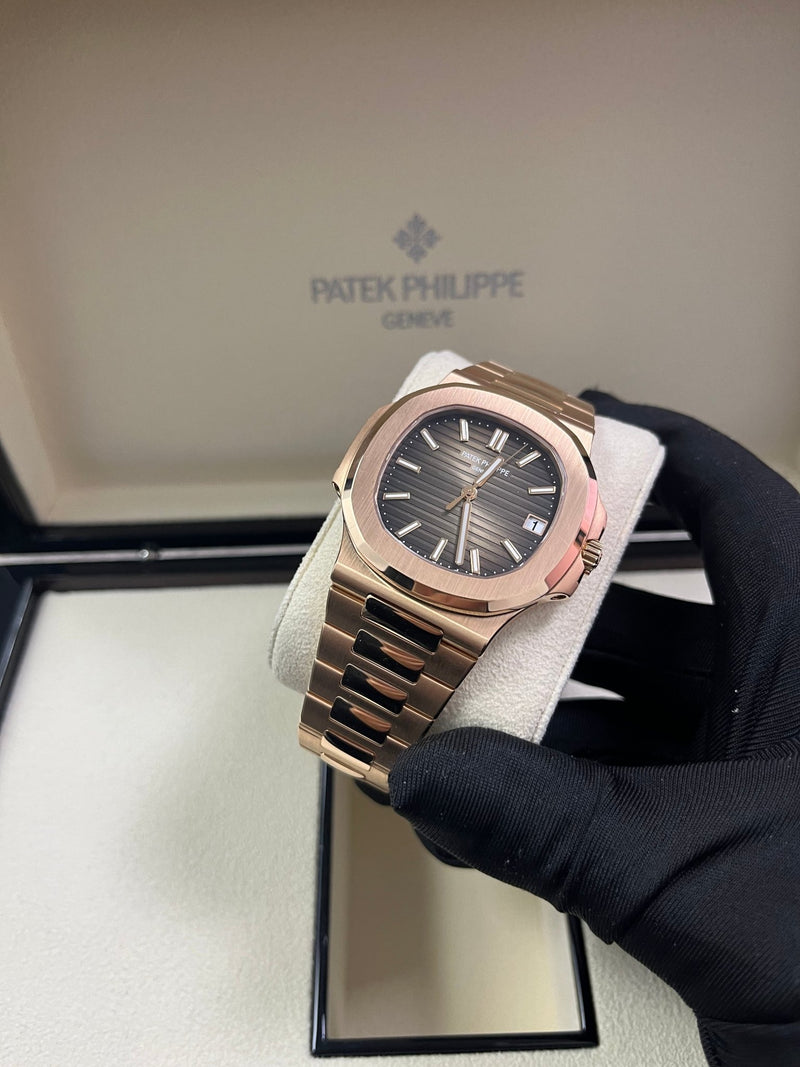 Patek Philippe Nautilus Rose Gold Chocolate Dial 5711/1R-001 - WatchesOff5th