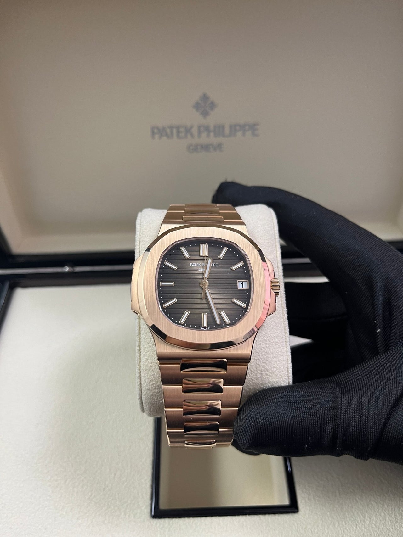 Patek Philippe Nautilus Rose Gold Chocolate Dial 5711/1R-001 - WatchesOff5th