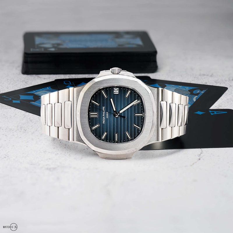 Patek Philippe Nautilus Stainless Steel/ Black-Blue Dial (Ref#5711/1A-001) - WatchesOff5thWatch