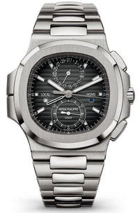 Thumbnail for Patek Philippe Nautilus Travel Time Chronograph/ Stainless Steel/ Black Gradated Dial (Ref# 5990/1A-001) - WatchesOff5thWatch