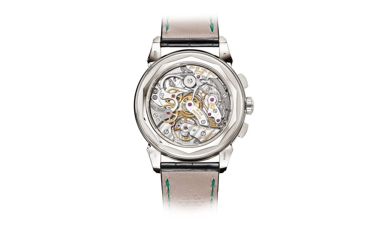 Patek Philippe Perpetual Calendar Chronograph Grand Complications Platinum Green Dial 5270P-0014 - WatchesOff5thWatch