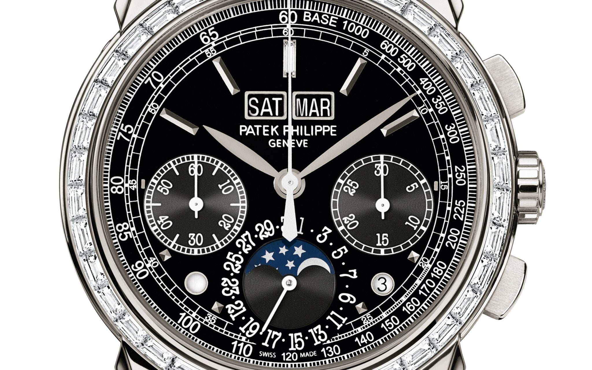 Patek Philippe Perpetual Calendar Platinum Black Dial 5271P-001 - WatchesOff5thWatch