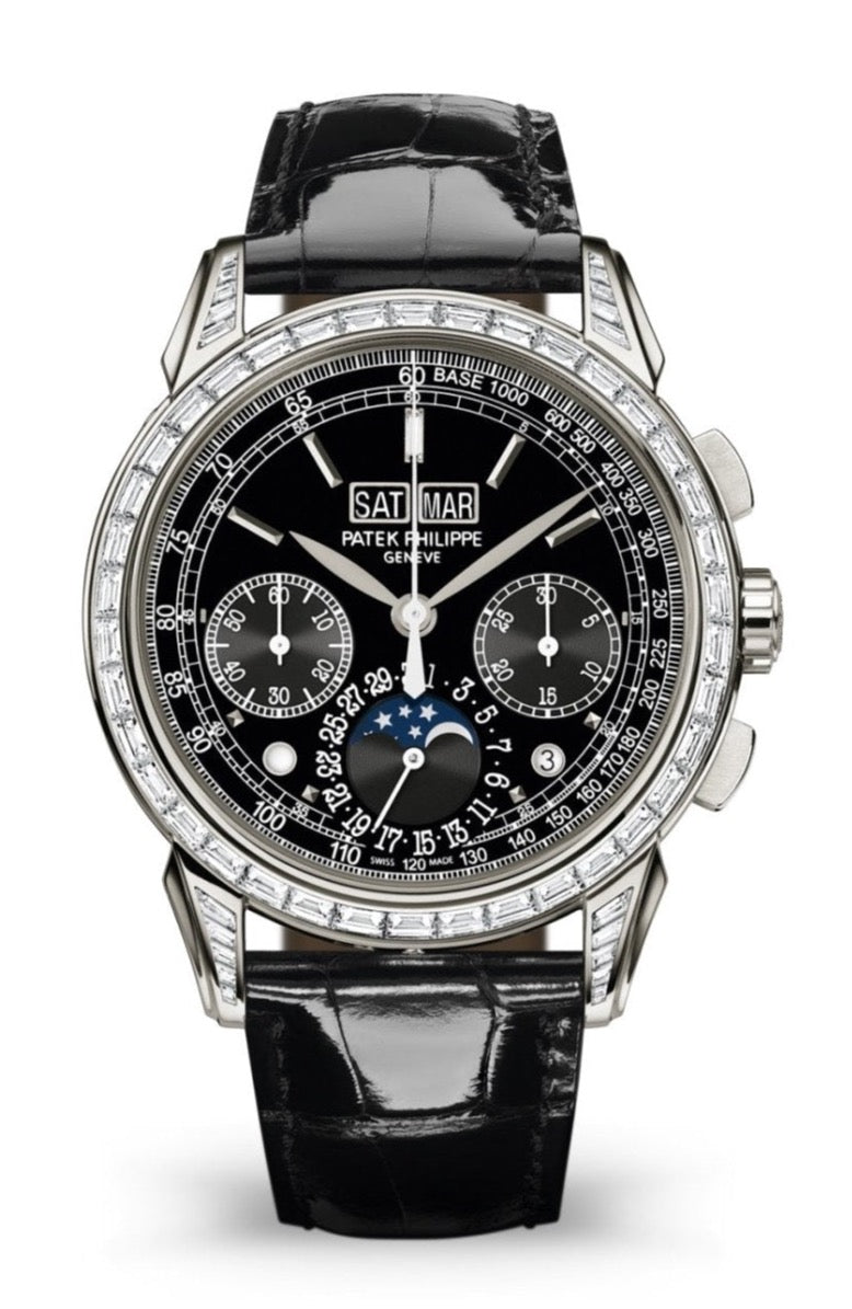 Patek Philippe Perpetual Calendar Platinum Black Dial 5271P-001 - WatchesOff5thWatch