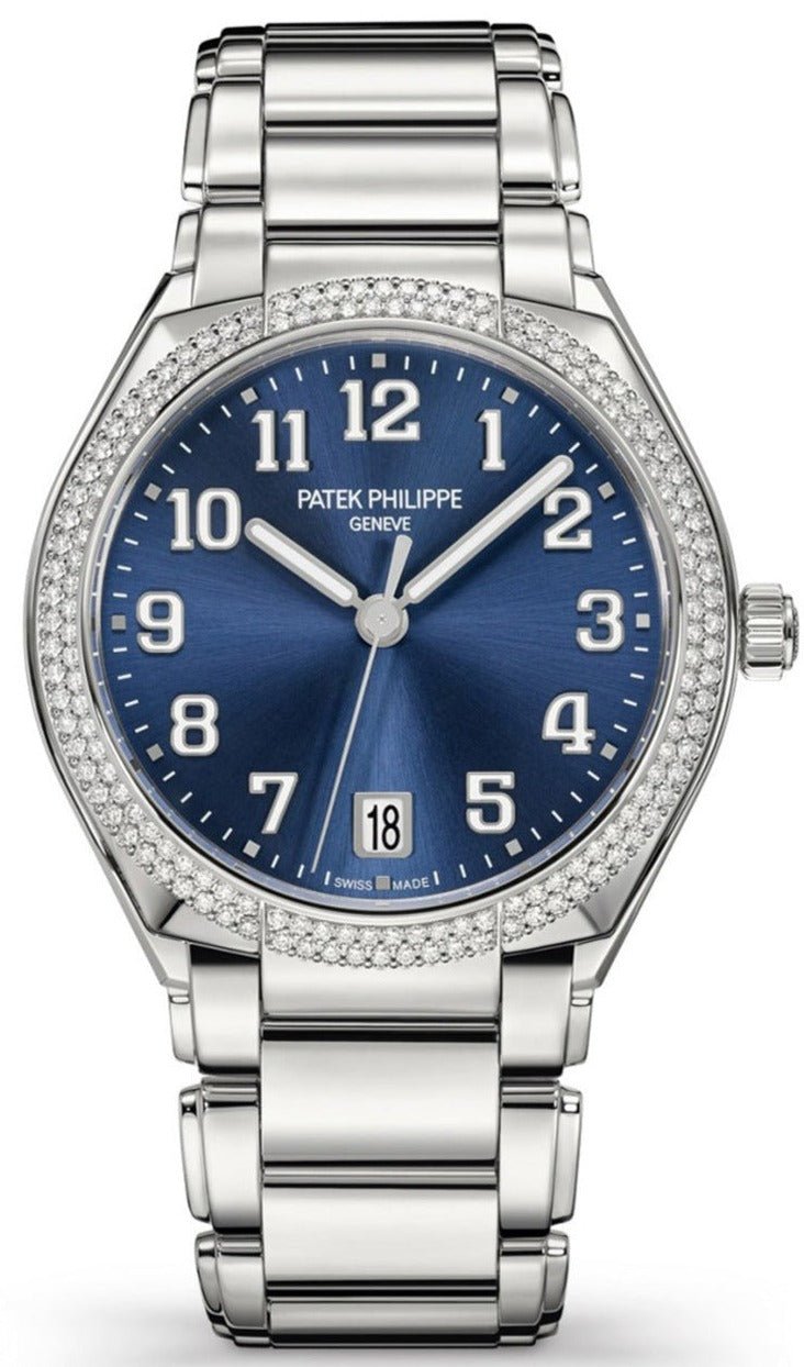 Patek Philippe Twenty~4 Automatic Round Watch Blue Dial Ladies 36mm (Reference # 7300/ 1200A-001) - WatchesOff5th
