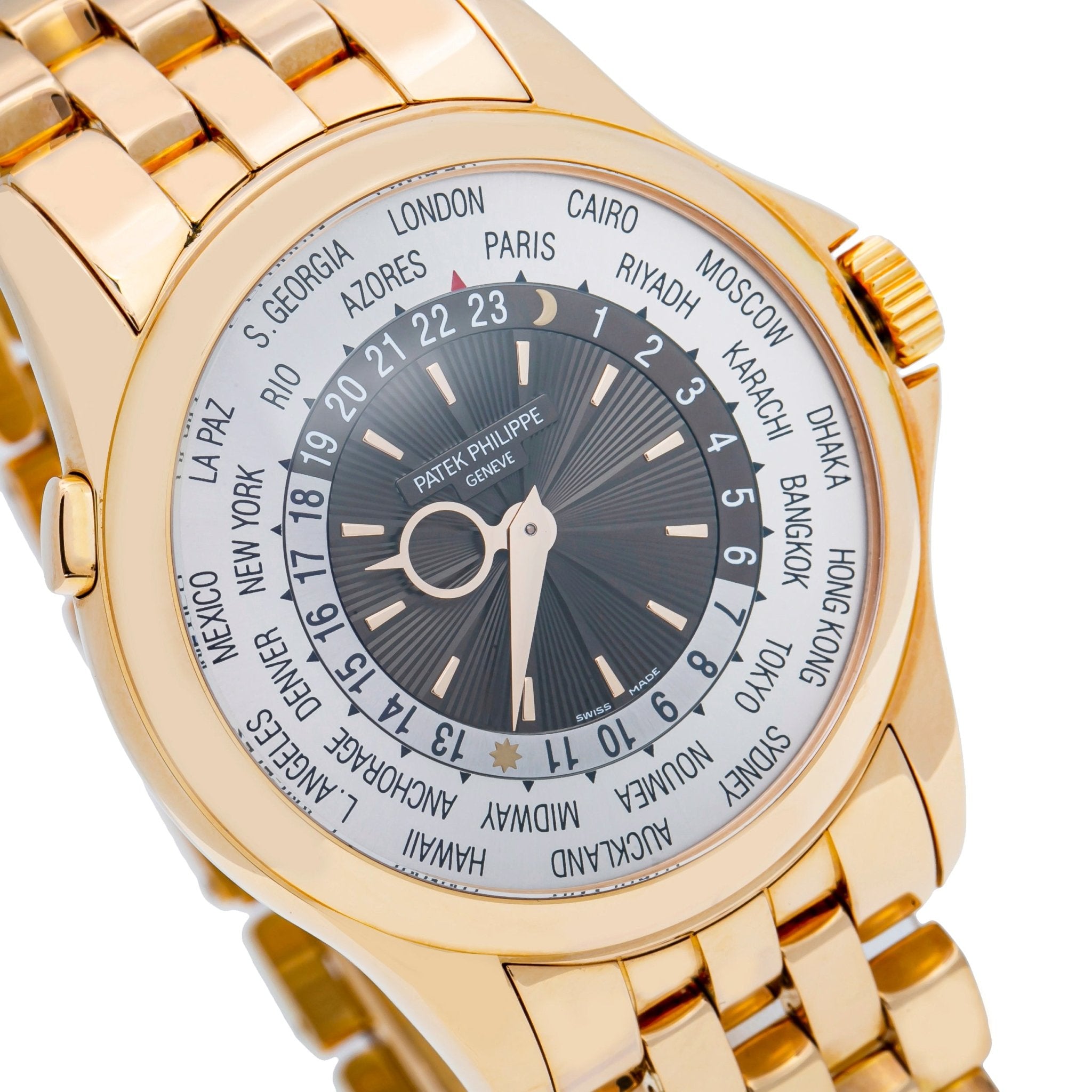 Patek Philippe World Time Complicated 18k Rose Gold (Ref#5130/1R-011) - WatchesOff5thWatch