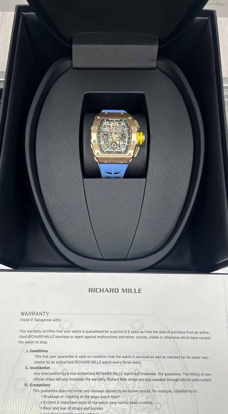 Richard Mille RM 011 11-03 Full Rose Gold Skeleton Dial - WatchesOff5th